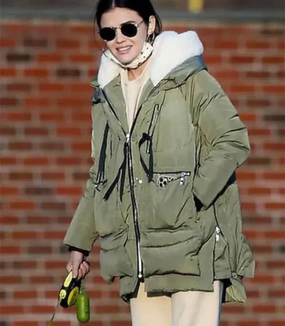 Lucy Hutton The Hating Game Green Hooded Jacket