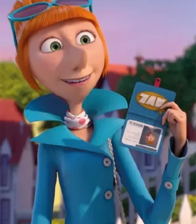 Lucy Wilde Despicable Me 3 Blue Long Coat