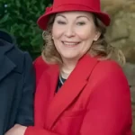 Lynne Christmas in Notting Hill Red Long Coat