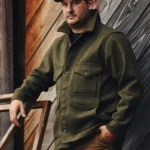 Mackinaw Green Wool Coat