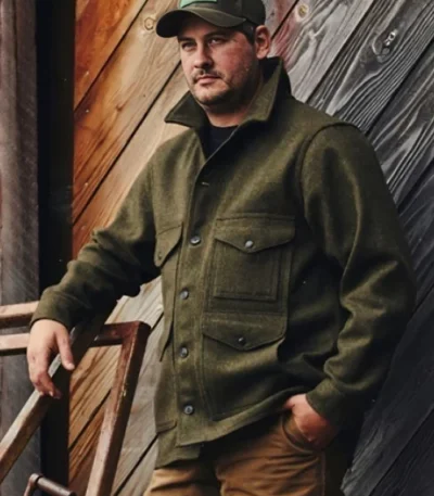 Mackinaw Green Wool Coat