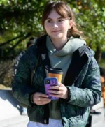 Margot Cat Person 2023 Green Jacket