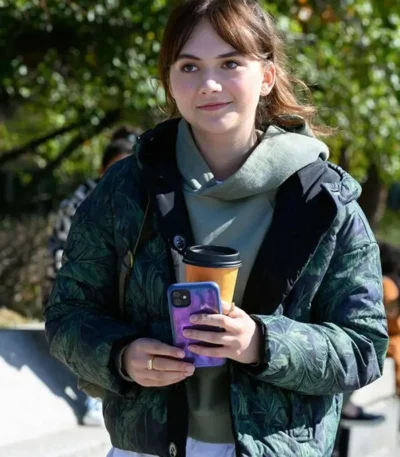 Margot Cat Person 2023 Green Jacket