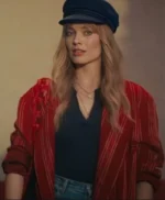 Margot Robbie A Big Bold Beautiful Journey Red Coat