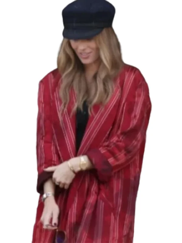 Margot Robbie A Big Bold Beautiful Journey Red Coat