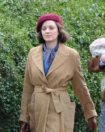 Marion Cotillard Allied Brown Long Trench Coat