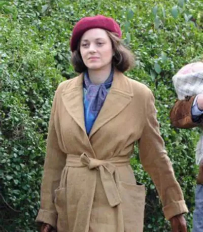 Marion Cotillard Allied Brown Long Trench Coat