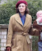 Marion Cotillard Allied Brown Long Trench Coat
