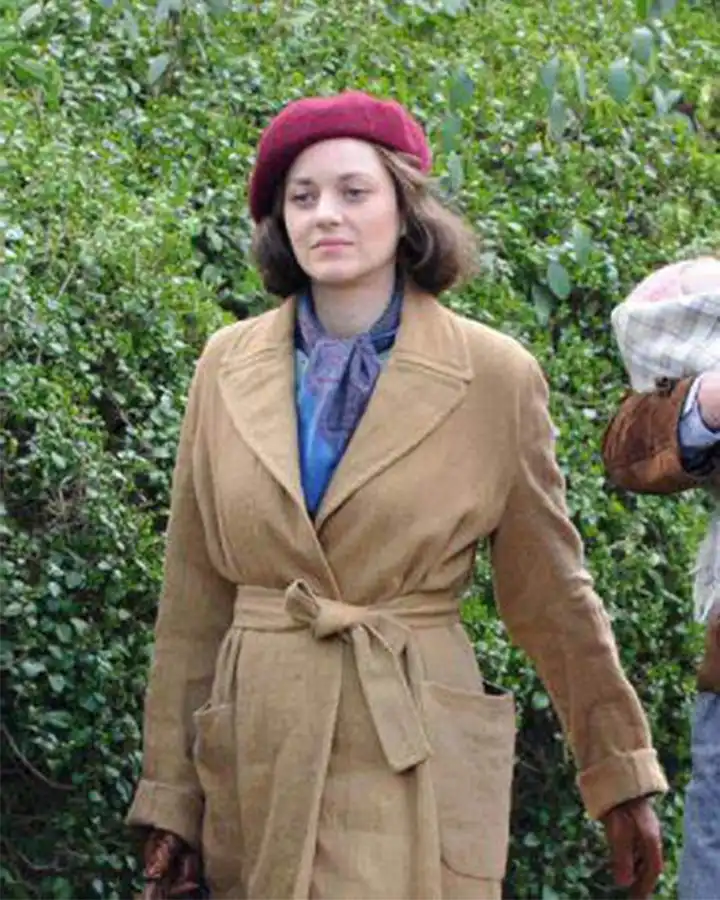 Marion Cotillard Allied Brown Long Trench Coat Marion Cotillard Allied Brown Long Trench Coat
