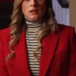 Marlie Collins Just Like A Christmas 2023 Red Wool Coat