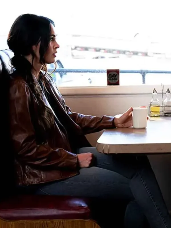 Megan Fox Midnight in the Switchgrass Leather Black Jacket
