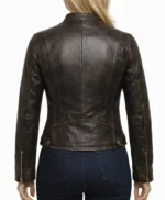 Meghan Brown Women’s Biker Leather Jacket