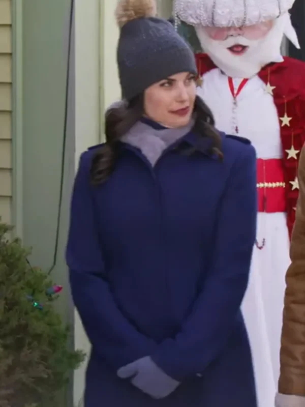 Meghan Ory Believe in Christmas Blue Coat