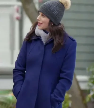 Meghan Ory Believe in Christmas Blue Coat