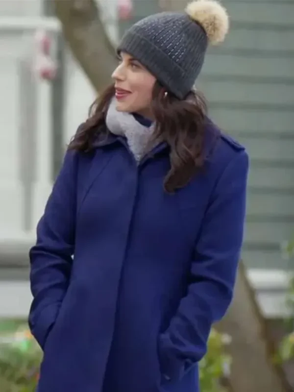 Meghan Ory Believe in Christmas Blue Coat