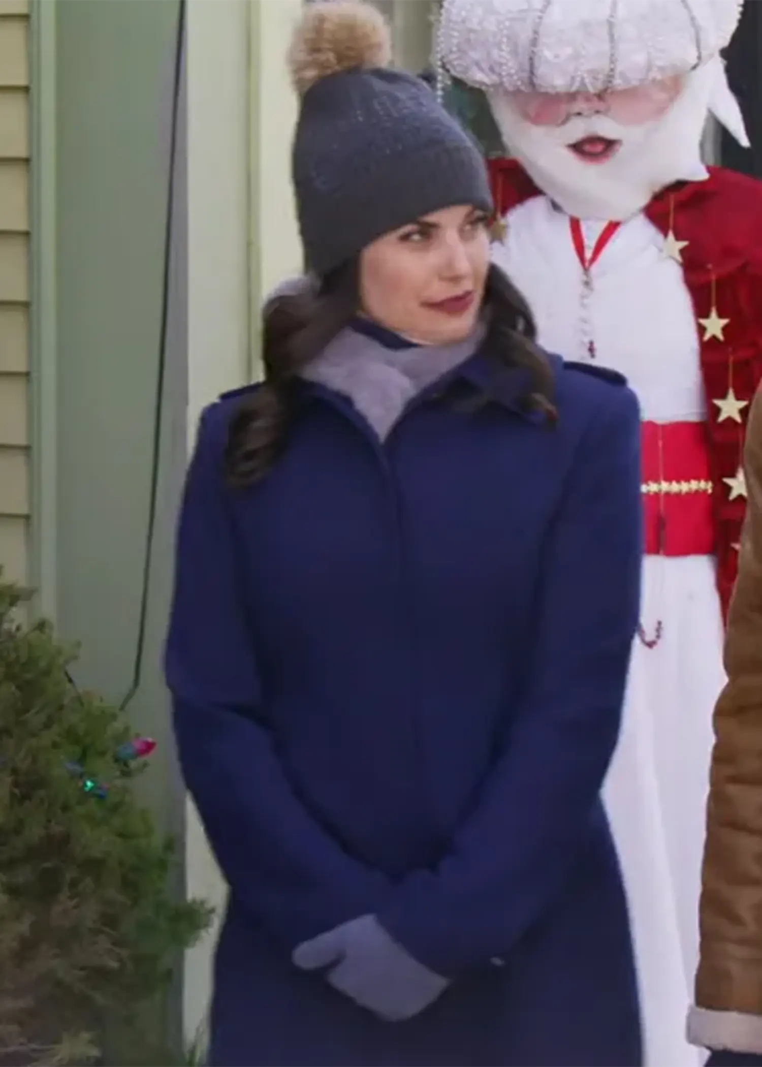 Meghan Ory Believe in Christmas Blue Coat Meghan Ory Believe in Christmas Blue Coat