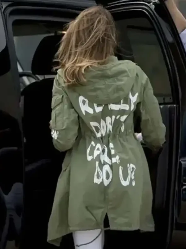 Melania Trump Don’t Care Hooded Coat