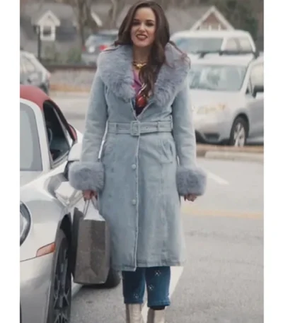 Melissa Fumero Grosse Pointe Garden Society S01 Fur Denim Coat