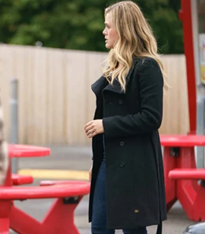 Melissa Roxburgh Manifest S03 Michaela Black Coat