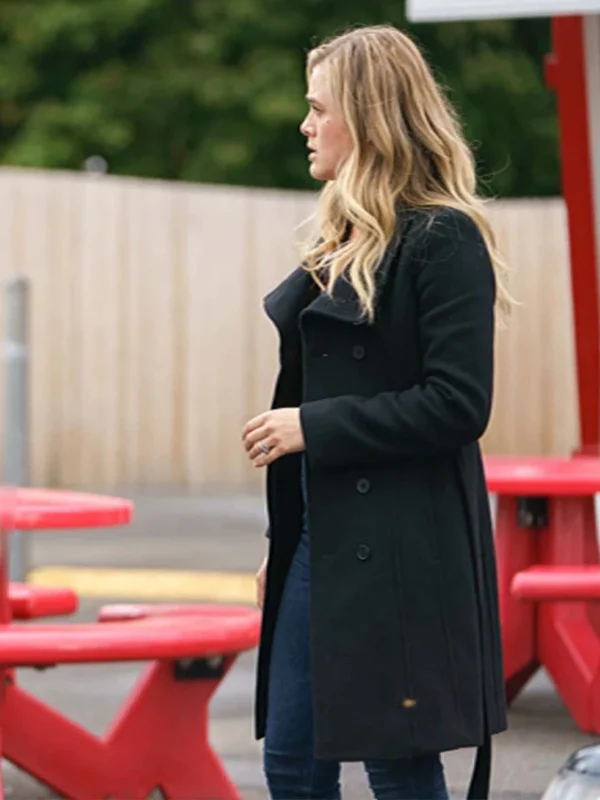 Melissa Roxburgh Manifest S03 Michaela Black Coat