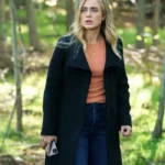 Melissa Roxburgh Manifest S03 Michaela Black Coat