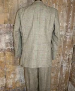 Men 1920s Fashion Check 3 Piece Gamekeepers Suit