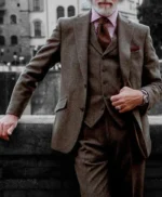 Men Vintage 1920s Fashion Gentleman Wool Suit