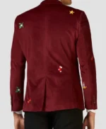 Mens Christmas Maroon Blazer