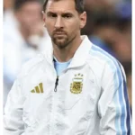 Messi Argentina Home Anthem White Jacket