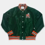 Miami Hurricanes Green Bomber Jacket