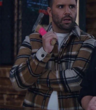 Micah Lyons Grumpy Old Santa 2023 Plaid Jacket