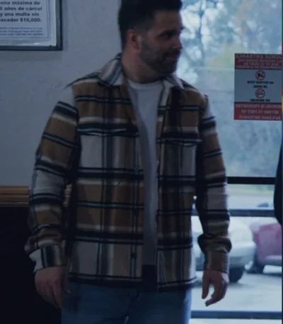 Micah Lyons Grumpy Old Santa 2023 Plaid Jacket