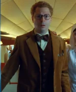 Michael Cera The Phoenician Scheme Brown Blazer