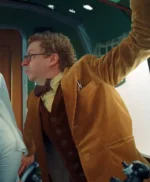Michael Cera The Phoenician Scheme Brown Blazer