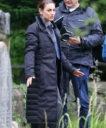 Mila Kunis Wake Up Dead Man Trench Coat