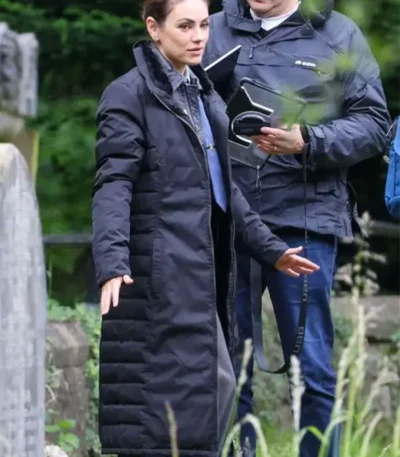 Mila Kunis Wake Up Dead Man Trench Coat