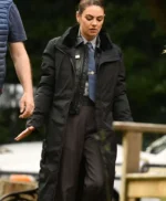 Mila Kunis Wake Up Dead Man Trench Coat