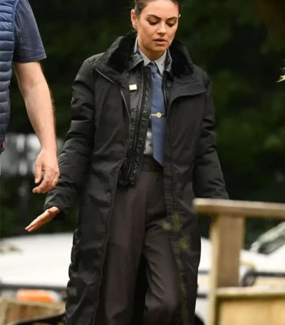 Mila Kunis Wake Up Dead Man Trench Coat