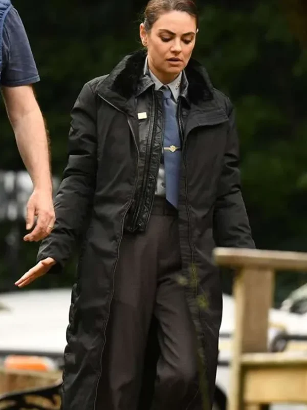 Mila Kunis Wake Up Dead Man Trench Coat