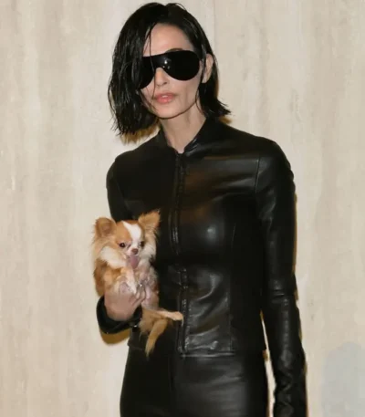 Fashion Week 2026 Demi Moore Leather Jacket