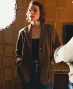 Milla Jovovich In the Lost Lands Brown Blazer