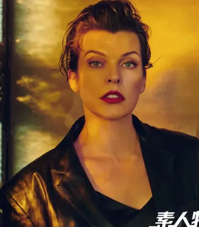 Milla Jovovich The Rookies Black Leather Blazer Jacket