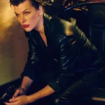 Milla Jovovich The Rookies Black Leather Blazer Jacket