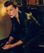 Milla Jovovich The Rookies Black Leather Blazer Jacket