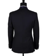 Milo One Button Single Breasted 2 Piece Black Tuxedo Suit