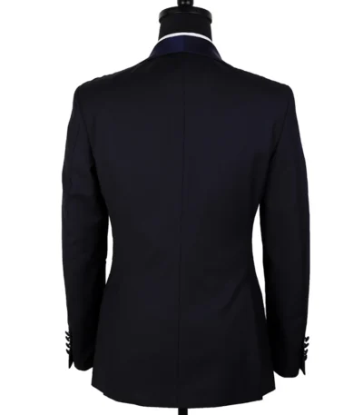 Milo One Button Single Breasted 2 Piece Black Tuxedo Suit