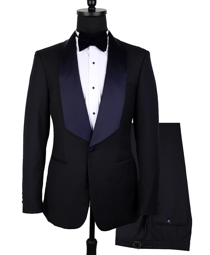 Milo One Button Single Breasted 2 Piece Black Tuxedo Suit Milo One Button Single Breasted 2 Piece Black Tuxedo Suit