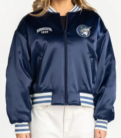 Minnesota Lynx TWC Blue Satin Jacket