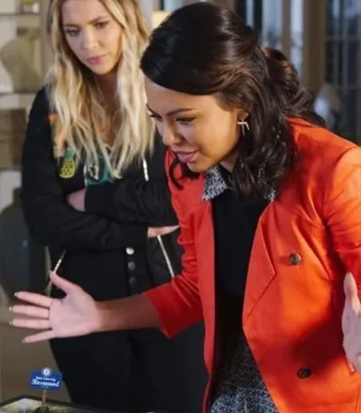 Mona Vanderwaal Pretty Little Liars Orange Jacket