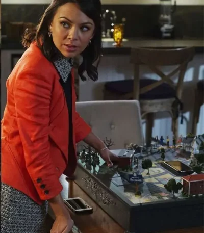 Mona Vanderwaal Pretty Little Liars Orange Jacket